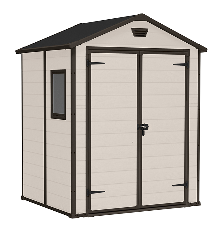 Casuta de gradina Keter MANOR 6 x 5 DD bej, cu podea