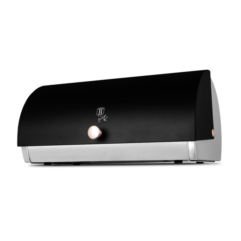 Krabica na chlieb a sada 4 nádob na potraviny Black Rose Collection