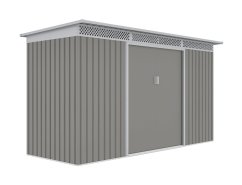 Cabana de grădină G21 GRAH 483 – 340 x 142 cm, gri metalizat