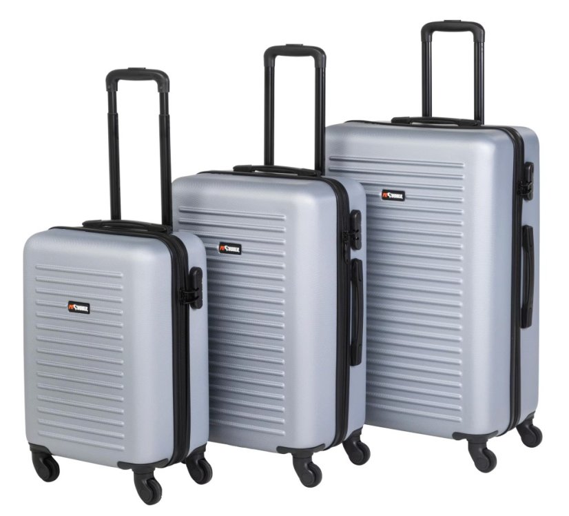 Kufor cestovný na kolieskach sada 3 ks PROWORLD sivá