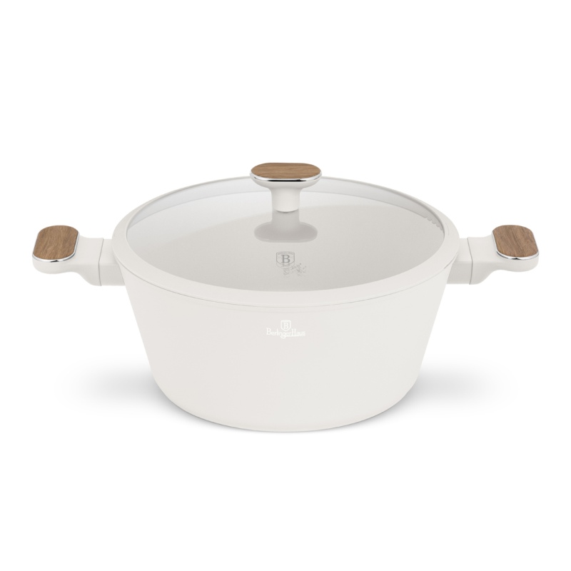 Kastrol s titanovým povrchem a poklicí 28 cm Sahara Nordic Collection