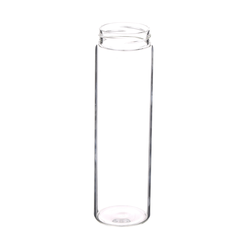 Fľaša sklenená prenosná s nerez vekom 600 ml