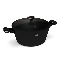 Kastrol s titanovým povrchem a poklicí 28 cm Black Rose Collection