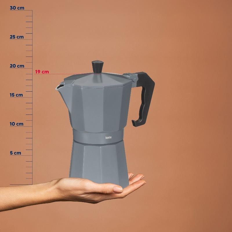 Konvice na espresso tmavě šedá 19,0cm 9,0cm 300 ml
