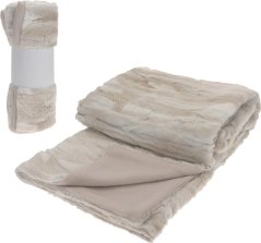 Prikrývka Microplush 130 x 150 cm krémová