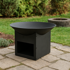 Chimenea de jardín portátil de hierro fundido 57 cm