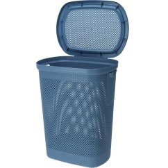Cos de rufe cu capac 60 l albastru