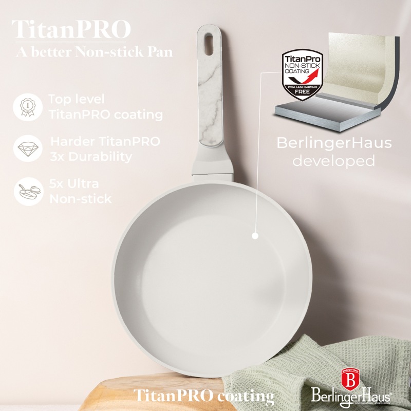 Sada pánví s titanovým povrchem 3 ks Sahara Marble Collection