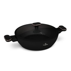 Pánev hluboká s titanovým povrchem a poklicí 28 cm Black Rose Collection