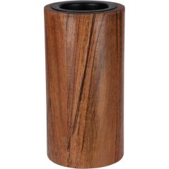 Svícen na čajovou svíčku pr. 6 x 14 cm dřevěný Svícen na čajovou svíčku pr. 6 x 14 cm dřevěný