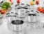 Batería de cocina de acero inoxidable EXCELENTE 7 piezas