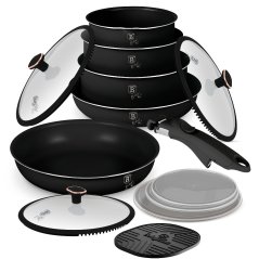 Sada nádobí s titanovým povrchem 13 ks Black Rose Collection