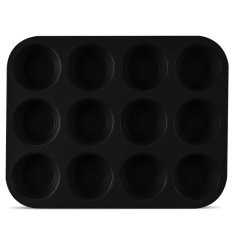 Forma na muffiny 12 ks Matte Black Collection