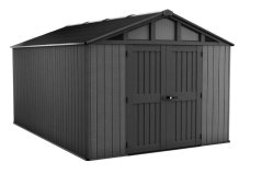 Casă de grădină Keter Stronghold 10 x 15 gri, cu podea