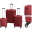 Sada cestovných kufríkov 3 ks bordová