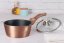 Rendlík s poklicí s mramorovým povrchem 16 cm Rosegold Metallic Line