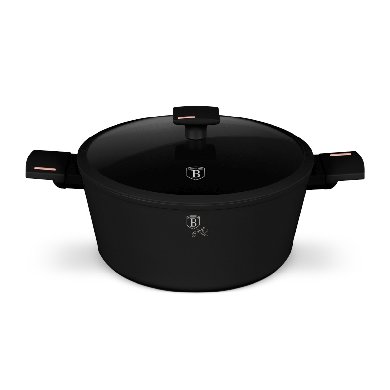 Kastrol s titanovým povrchem a poklicí 28 cm Monaco Collection