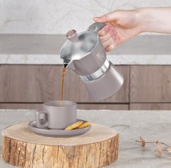 Oală espresso 3 căni Colectia Taupe Oală espresso 3 căni Colectia Taupe