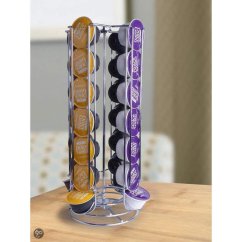 Držák na kávové kapsle Dolce Gusto 28 ks stříbrný