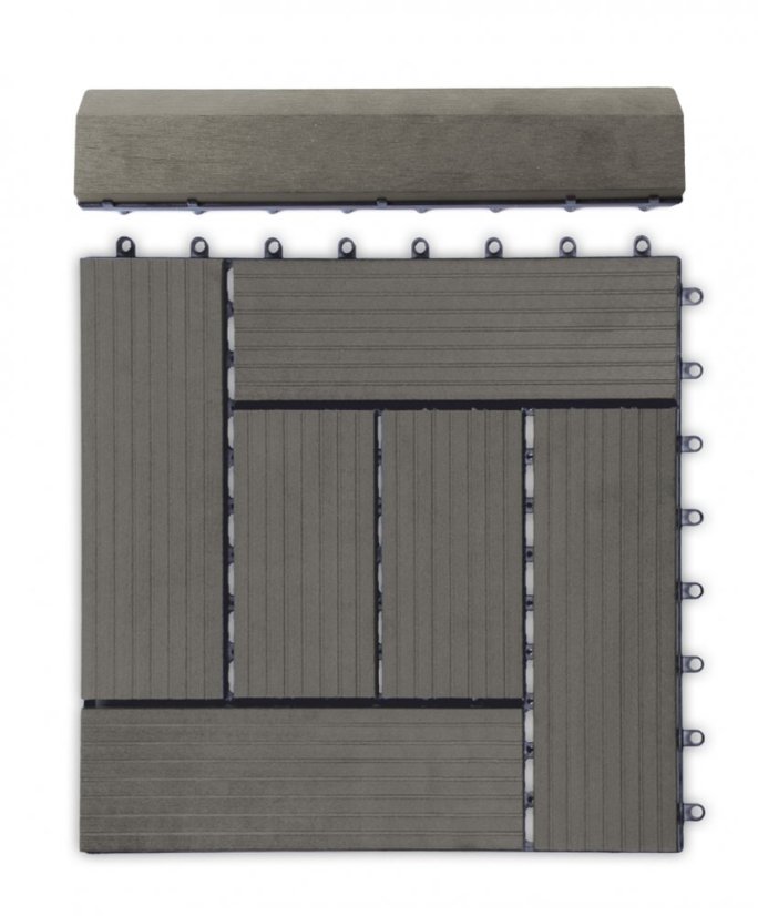 Bandă de tranziție G21 Incana pentru plăci WPC, 30 x 7,5 cm drepte