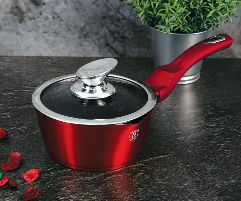 Rendlík s poklicí s mramorovým povrchem 16 cm Burgundy Metallic Line
