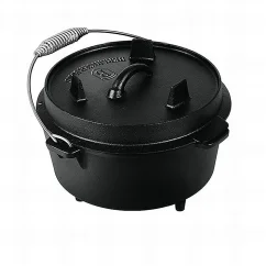 Hrnec litinový s poklicí 25 cm černý