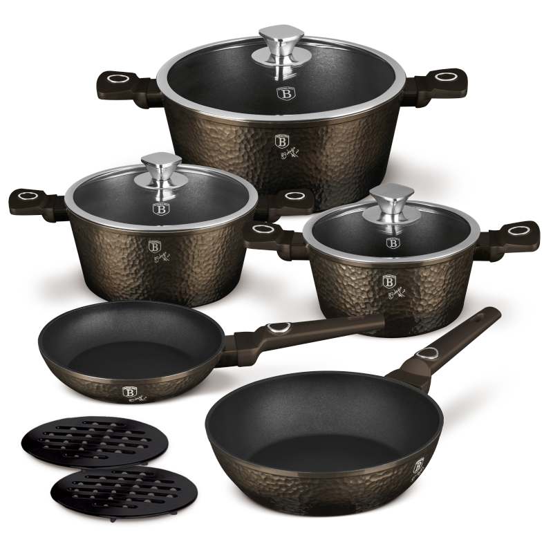 Sada nádobí s titanovým povrchem 10 ks Primal Gloss Collection