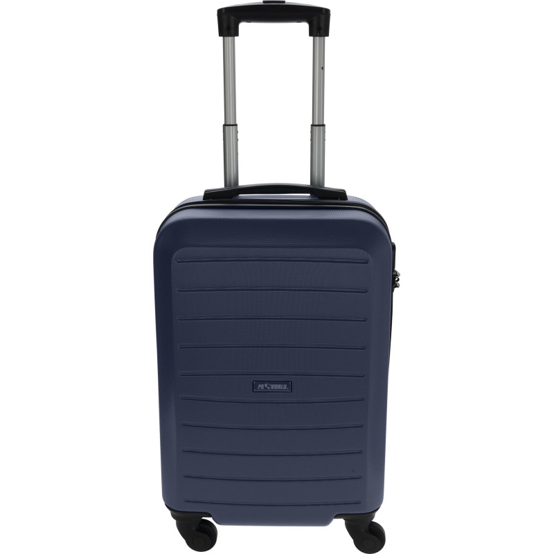 Set de valize de călătorie din plastic, 3 buc., 50 / 60 / 70 cm, albastru închis