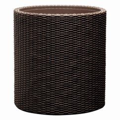 Květináč Keter Cylinder L Brown