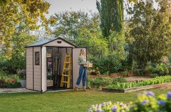 Casuta de gradina Keter MANOR 6 x 5 DD bej, cu podea