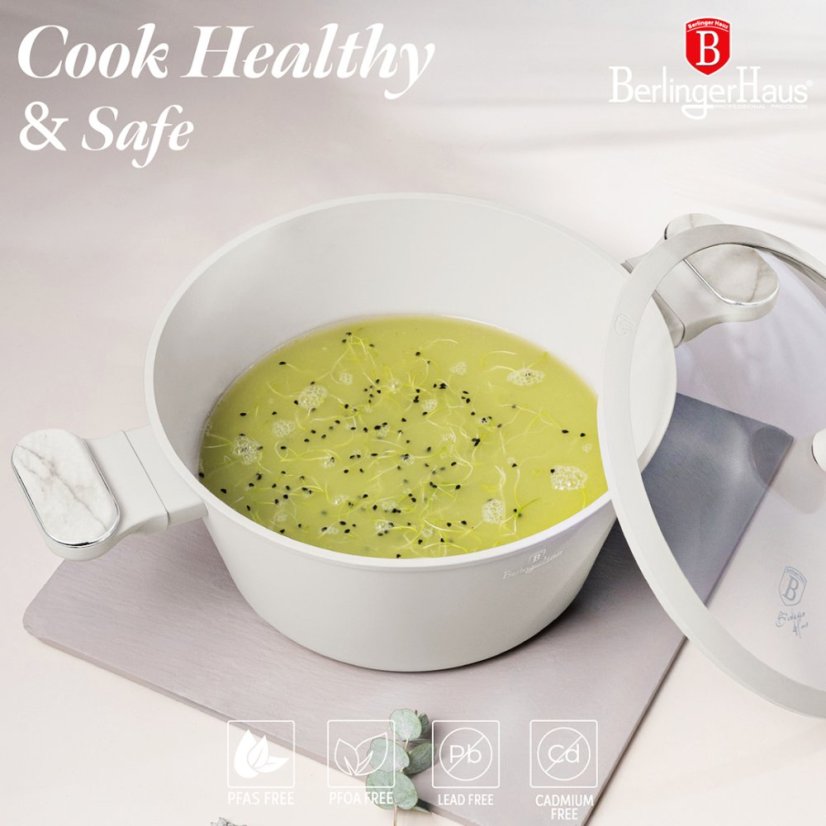 Sada nádobí s titanovým povrchem 15 ks Sahara Marble Collection