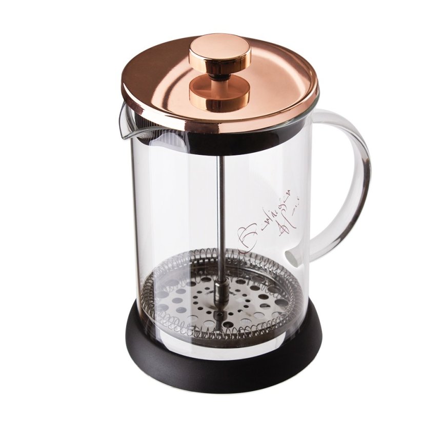 Konvička na čaj a kávu French Press 800 ml Rosegold Metallic Line