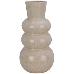 Váza 3 bubliny 30 cm šedobiela