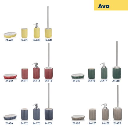 Dávkovač mýdla Ava keramika šedá 350 ml