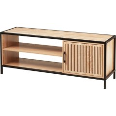 TV stolek skříňka s policemi 116x33x45 cm černá/dřevo TV stolek skříňka s policemi 116x33x45 cm černá/dřevo