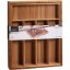 Bufetă extensibilă din lemn de salcâm 28-45 x 34 cm