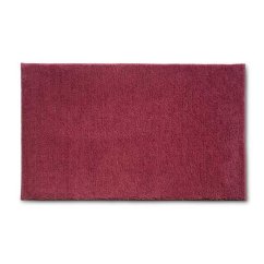 Alfombra de baño Maja 100% poliéster rojo frambuesa 100x60x1,5cm