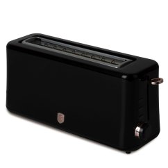 Topinkovač nerez 980W s dlouhým slotem Black Rose Collection