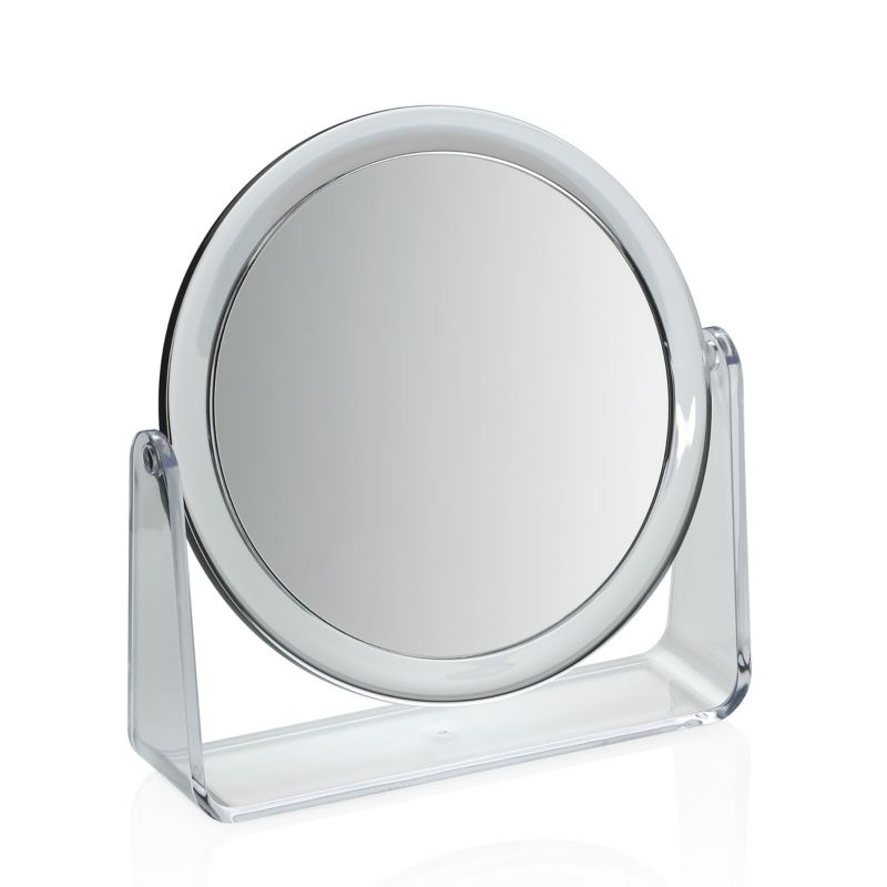 Stojací zrcadlo Via Acryl transparentní 19,0x5,0x20,0cm 17,5cm