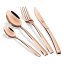 Sada příborů 16 ks nerez mirror Rosegold Metallic Line