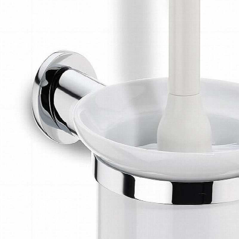 WC štětka s držákem MAKIRA chromovaná mosaz 43 cm