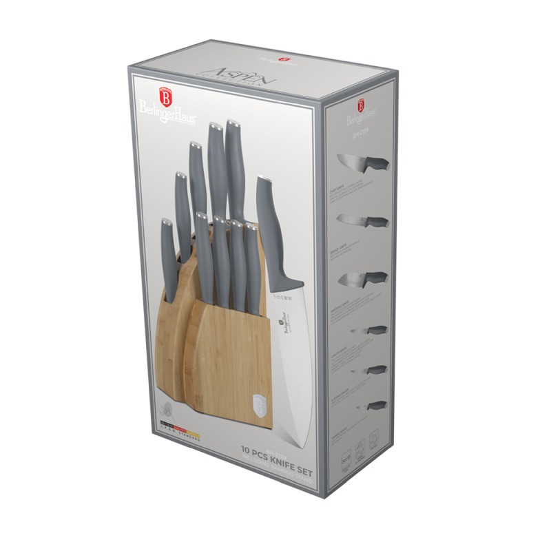 Set cutite cu suport BAMBOO 10 buc Colectia Aspen