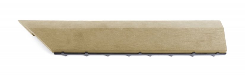 Bandă de tranziție G21 Cumaru pentru plăci WPC, colț 38,5 x 7,5 cm (dreapta)