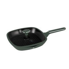 Pánev grilovací s titanovým povrchem a poklicí 28 cm Matte Green Collection