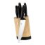 Sada nožů se stojanem BAMBOO 6 ks nerez Black Rose Collection