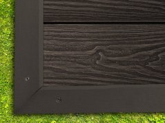 Bandă de capăt G21 Dark Wood 4,5 x 4,5 x 300 cm, mat. WPC