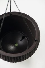 Ghiveci de flori Keter Hanging Sphere whisky brown