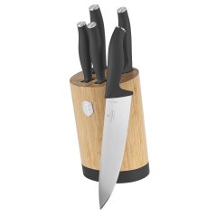 Set cutite cu suport BAMBOO 6 buc Colectia Antracit Set cutite cu suport BAMBOO 6 buc Colectia Antracit