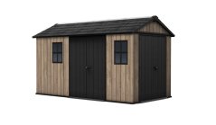 Casă de grădină Keter Apex 7,5 x 13 Ashwood, cu podea