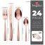 Sada příborů 24 ks nerez leštěný povrch Rosegold Collection